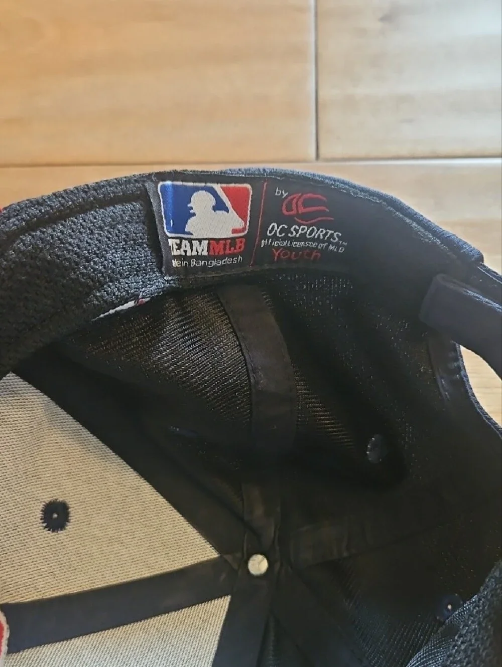 MLB Kids Cleveland Cap Navy and Red Baseball Hat